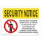 Signmission OSHA Security Sign, 7" Height, 10" Width, Admittance Limited Employees Only, Landscape OS-SN-D-710-L-11502 - alternate 1